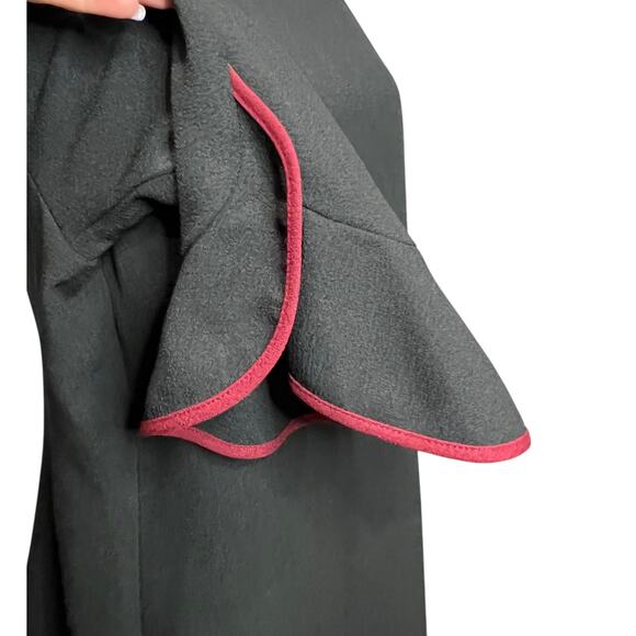 Karl Lagerfeld Sheath Dress Womens 12 Black Tulip 3/4 Sleeve Lined Modern Career - Picture 4 of 16